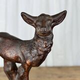 Terracotta sculpture of a young stag, Salvetti, 20th century