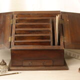 Antique table cabinet in solid mahogany XXth