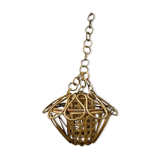 Rattan and cane pendant light from the 50s/60s
