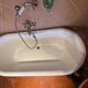 baignoire à pattes de lion