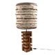 Hollywood regency wood table lamp, France 1970s