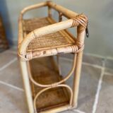 Vintage rattan shelf