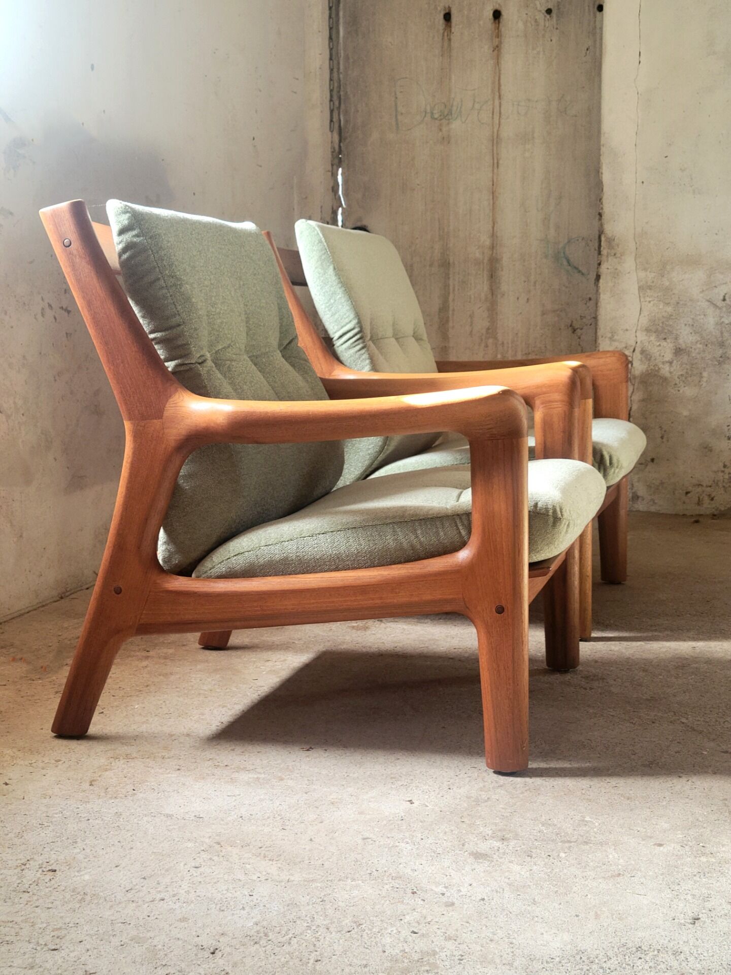 Set of 2 Georg Thams armchairs for Vejen Polstermøbelfabrik in teak, Denmark 1960
