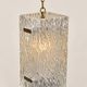 Vintage Kalmar textured glass suspension light – 1960s-1970s
