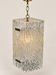 Vintage Kalmar textured glass suspension light – 1960s-1970s