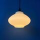 Opaline glass suspension light Mid Century attributed to Louis Kalff