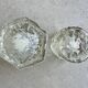 2 Vintage Scandinavian ice class candle holders
