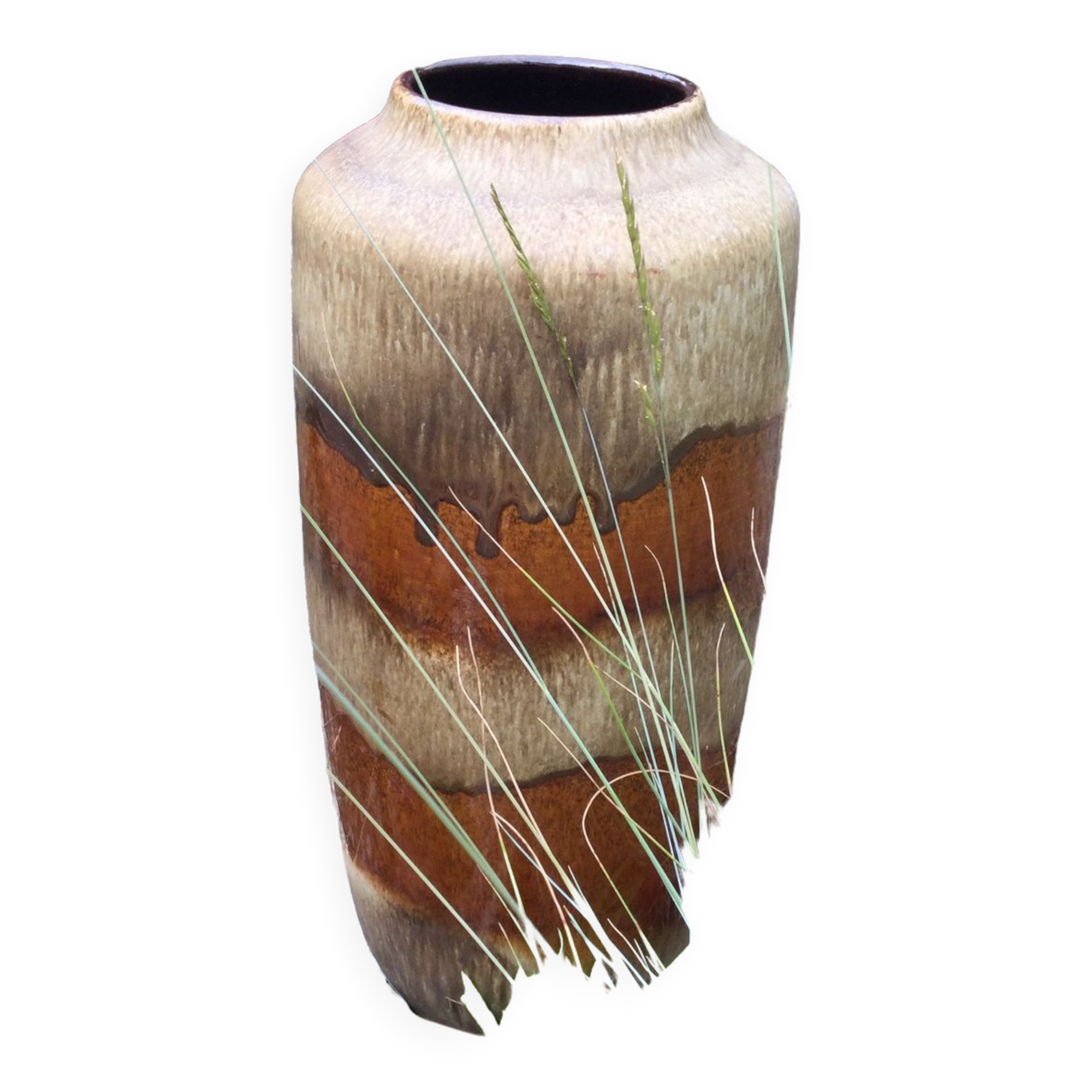 Glazed stoneware vase West Germany Scheurich