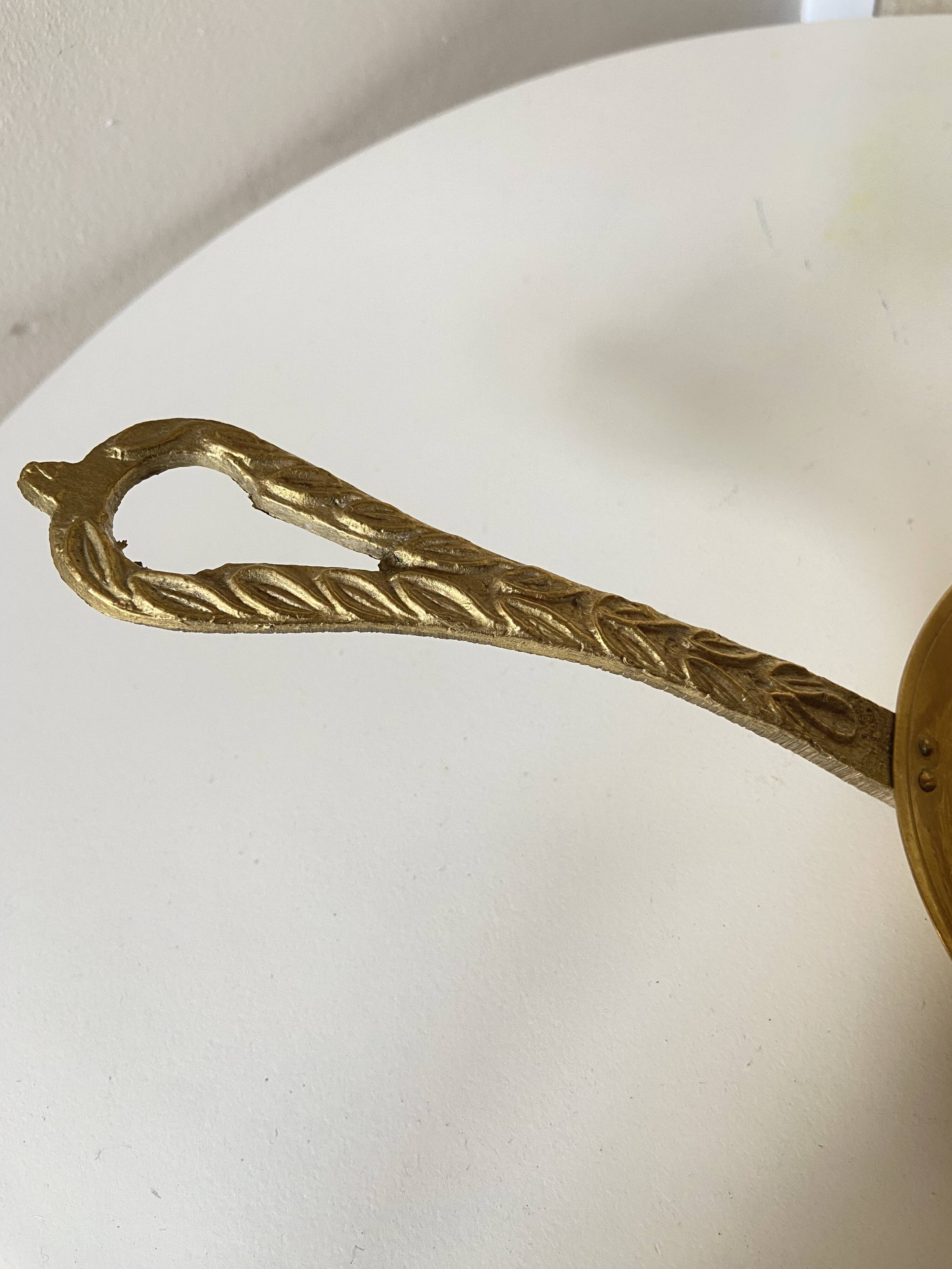 Very pretty Old Brass Candlestick - "Cell Rat" Type - Country Decoration
