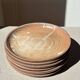 Flat stoneware plates