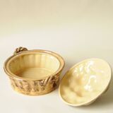 Terracotta Fruit Basket – Polychrome Trompe-l’Œil – Soufflenheim