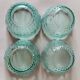 4 ramekins with embossed designs