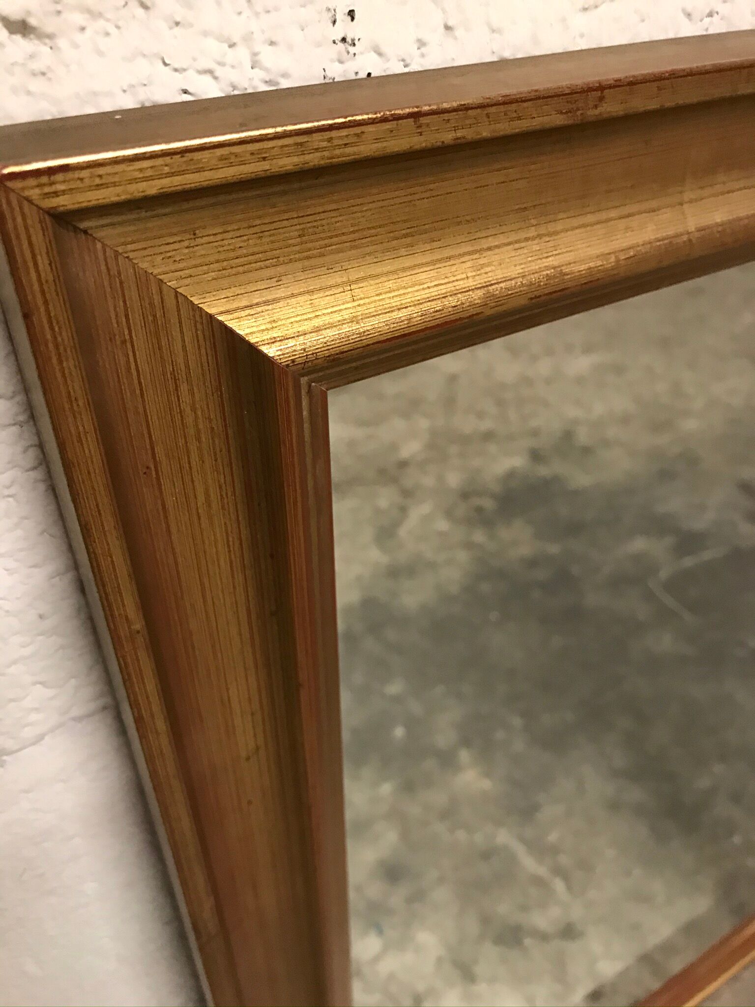 Gilded wood mirror