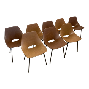 Série de 8 chaises Amsterdam - 1950