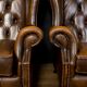 Ensemble de fauteuils Chesterfield avec repose-pieds