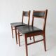 Paire de chaises Danmark design scandinave 1960 vintage des années 70 1970