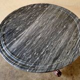 Pedestal table - In mahogany and mahogany veneer - Restoration Period (circa 1820-1830)