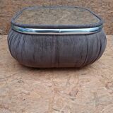 Velvet and mirror coffee table