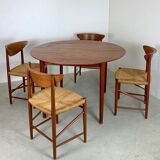 Danish Teak Dining Set by Peter Hvidt & Orla Mølgaard-Nielsen for Søborg Møbelfabrik