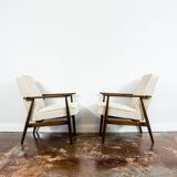 Vintage Armchairs Designed By H. Lis, Poland, 1960's, Set Of 2
