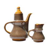 Théière et pichet à lait, service de café Opal, conçu par A. Sadulski, Pologne, années 1960
