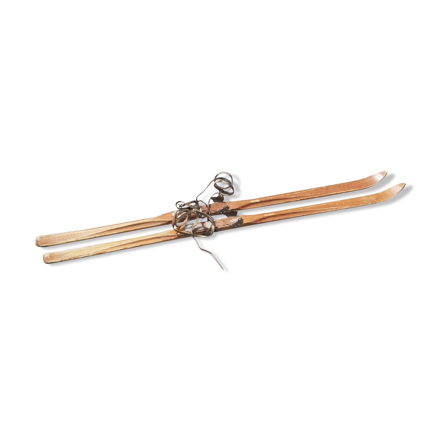 Ancienne paire de ski en bois - vintage