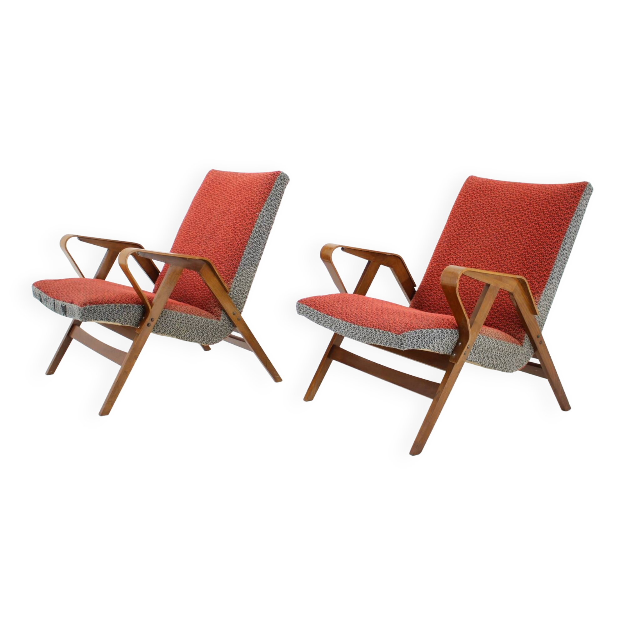 1960s Pair of Tatra Armchairs, Czechoslovakia