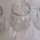 Lot 3 jars transparent glass 1 l