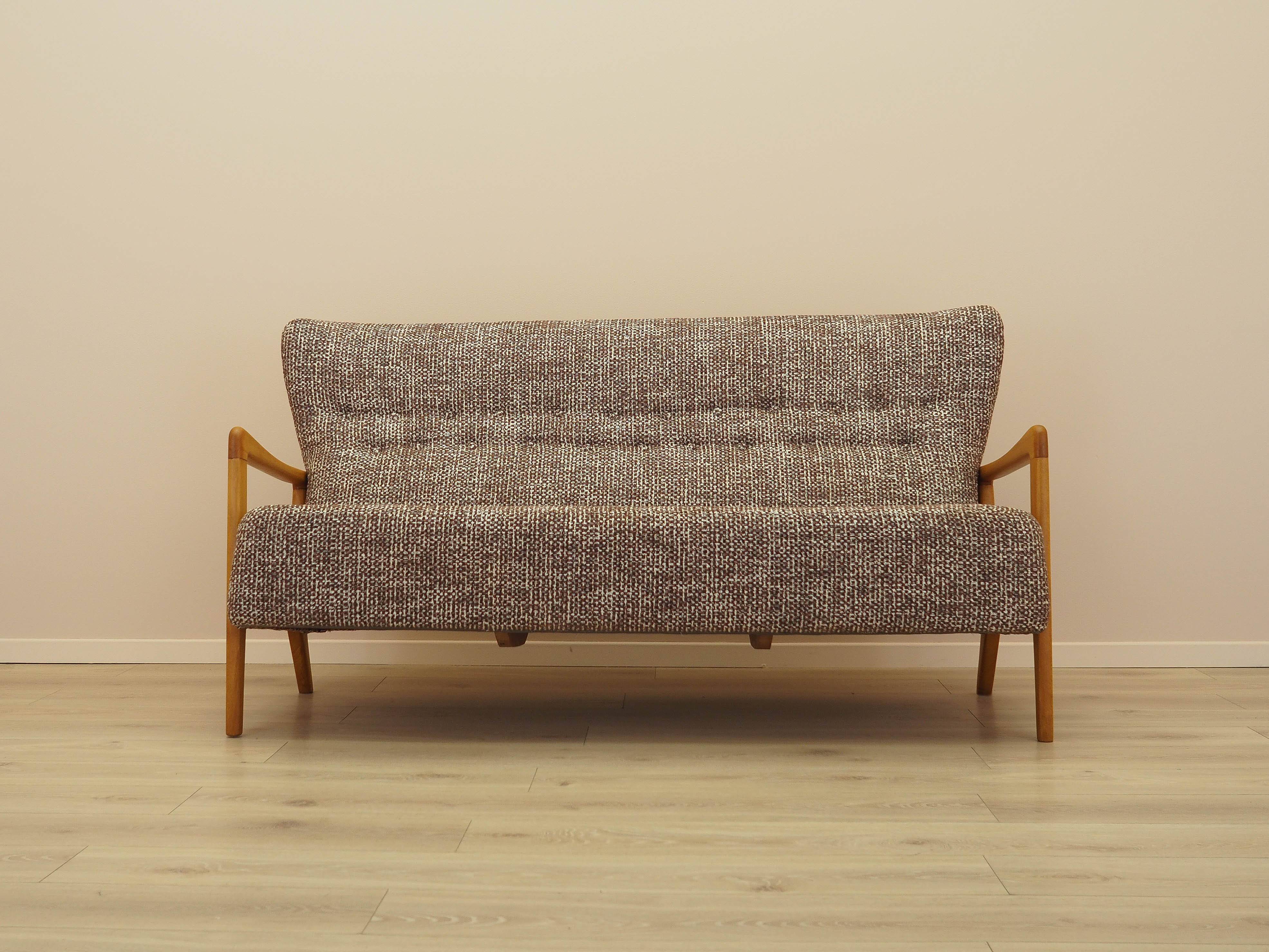 Beech sofa, Danish design, 1960s, manufacturer: Fritz Hansen