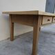 Table basse de ferme rustique en chêne massif Aérogommer - 1m18.5