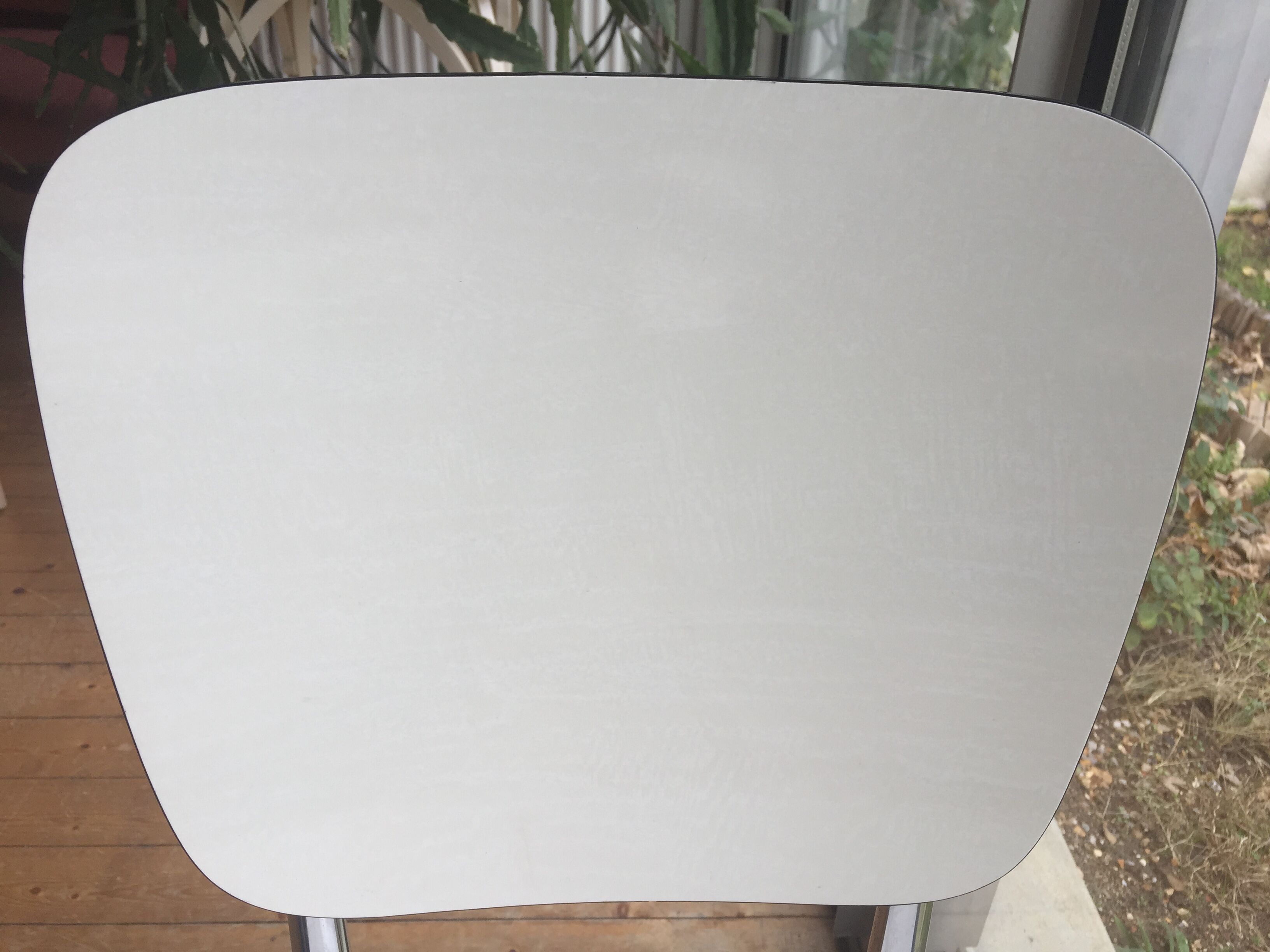 White formica chair