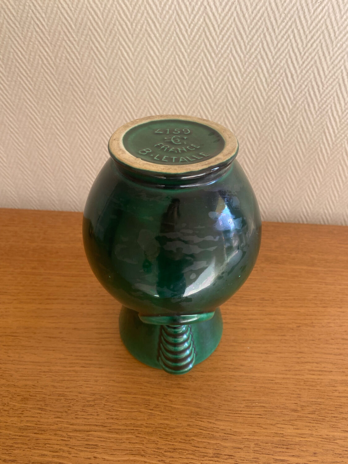 Art Deco vase signed Blanche Letalle for Saint Clément
