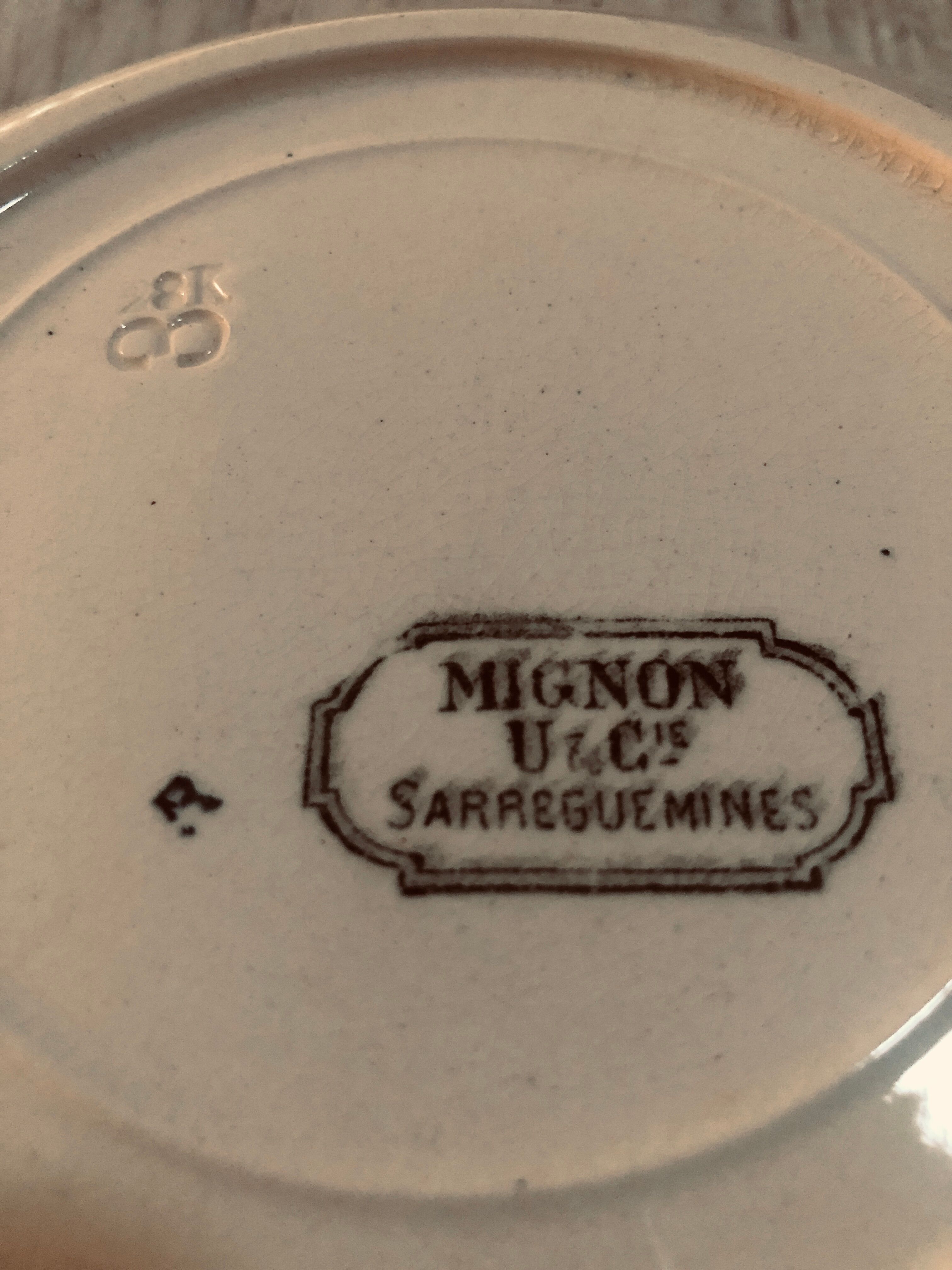 Hollow plates Sarreguemines