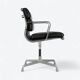 Black Herman Miller Original Eames EA408S ‘Soft Pad’ Desk Aluminium Chair