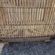 Ancient bakery cart made of rattan.