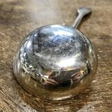 Small silver metal ladle from the Christofle brand, shell model