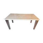 Kartell TopTop Table Philippe Starck – white glass – iconic design
