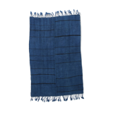 Mid Century Modern Blue Vintage Rug, 147x222Cm