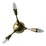 Lampe Spoutnik en laiton italien