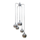 Suspension en cascade chrome vintage 70
