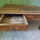 Old solid wood table
