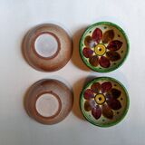 Handcrafted ceramic bowls bohemian countryside