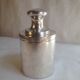 Tea box in silver metal by the silverware Plasait