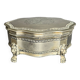 Silver metal jewelry box