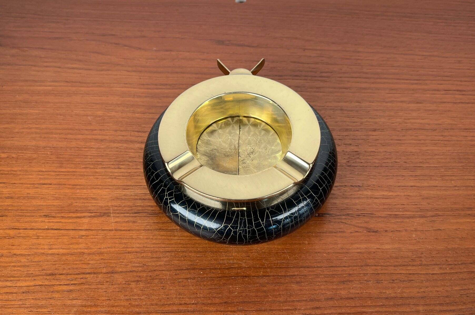 Modern vintage German metal ashtray, 1960s