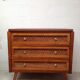 Vintage wooden and rattan dresser