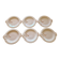 Set de 6 assiettes à poisson en faience de Longwy