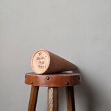 Contemporary handmade single-flower vase, clay, terracotta, slow decoration