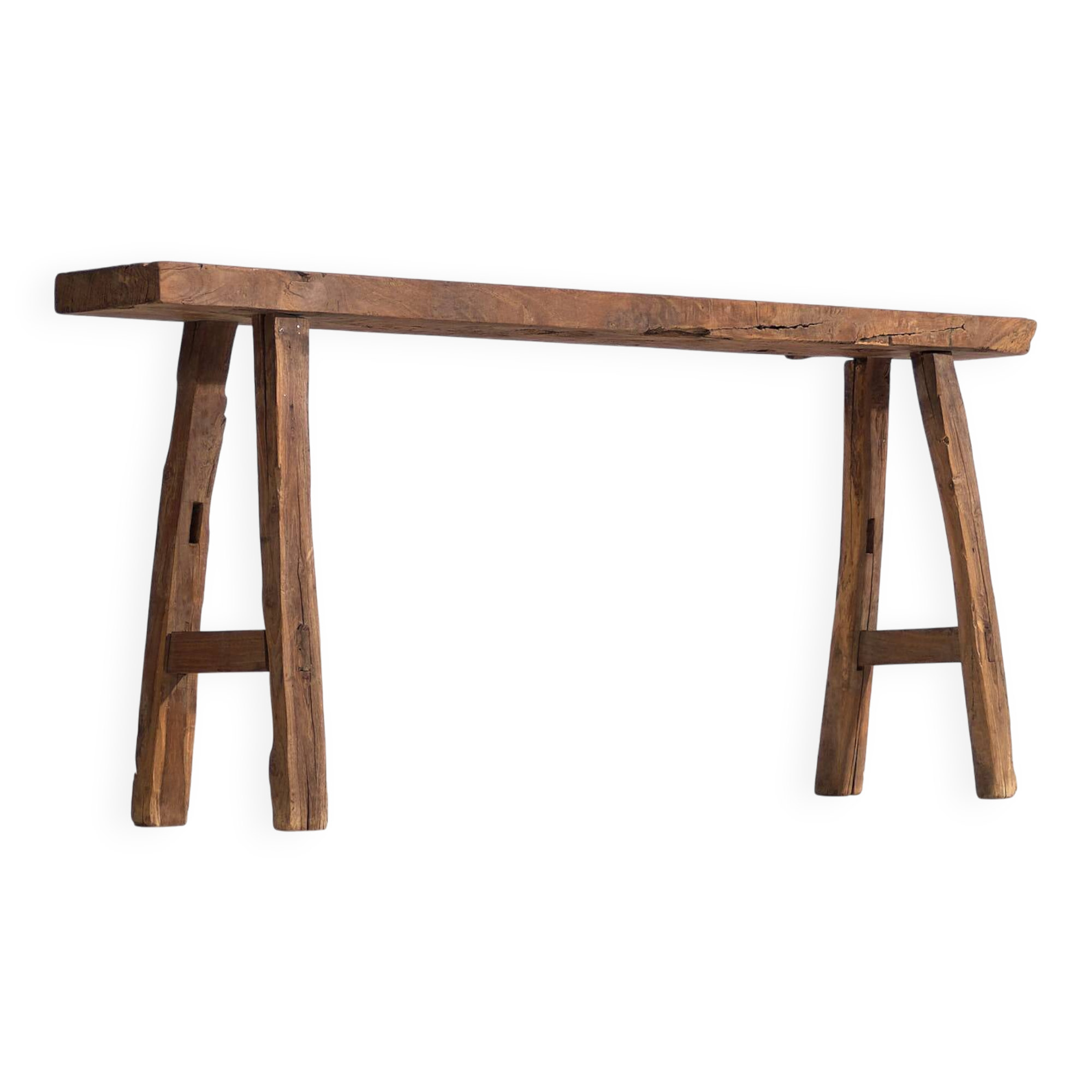 Ancien banc pour pied du lit (c.1870) #43