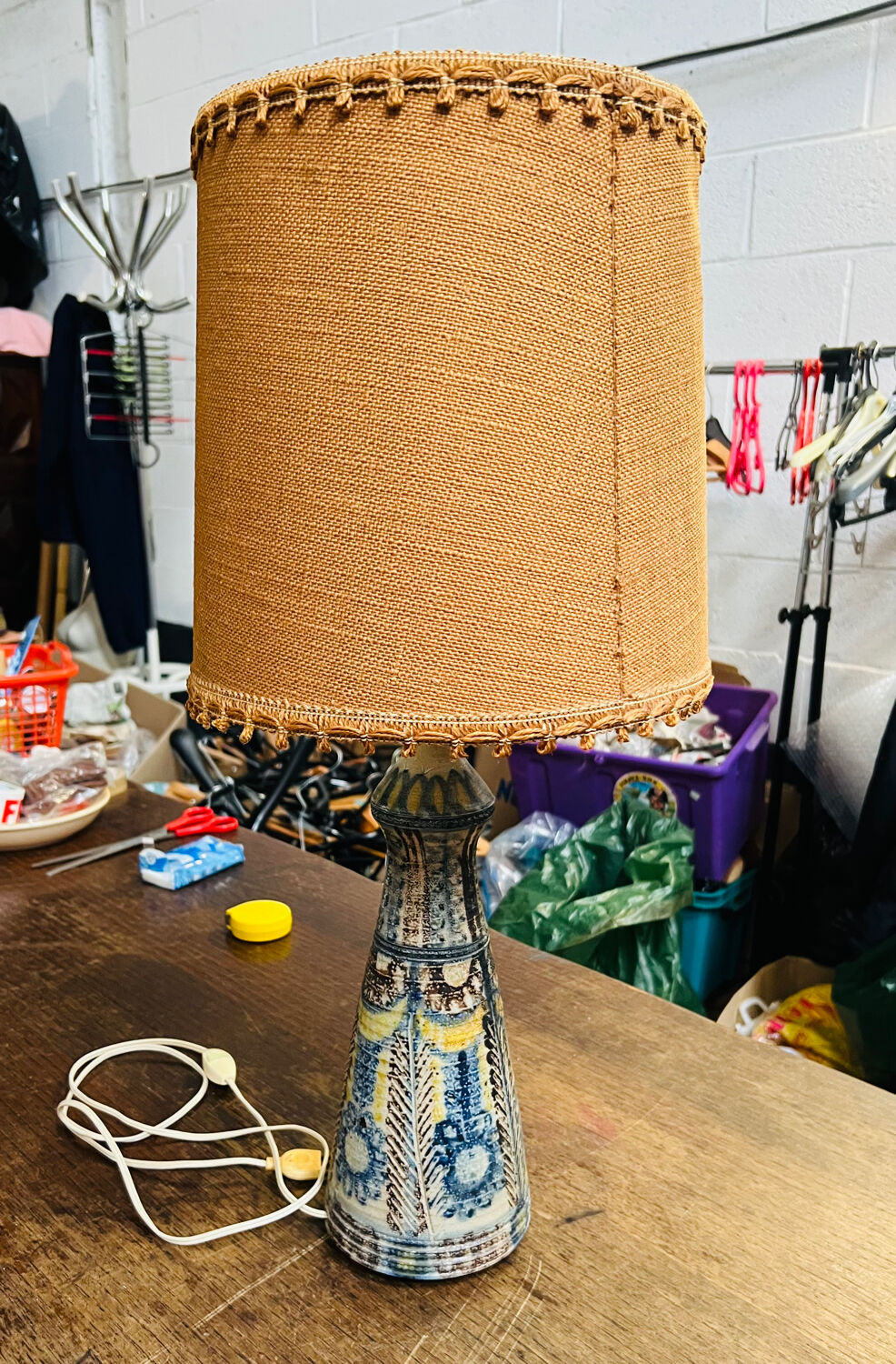 Magnificent vintage lamp signed by Jean-Claude Courjault.